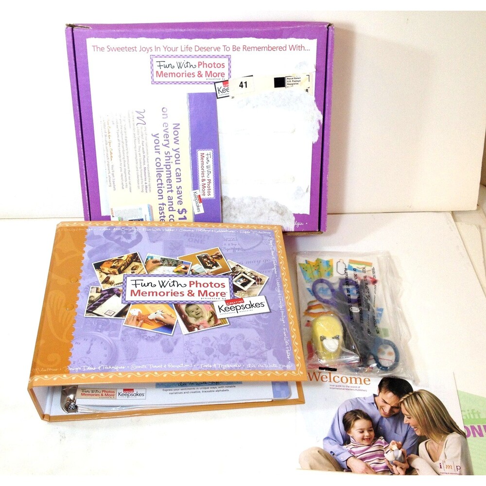 Creating Keepsakes Fun w/ Photos Memories & More Binder Idea Book Scrapbook New